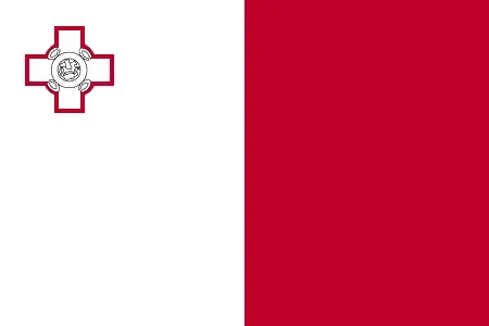 Malta Sewn National/Merchant Courtesy Flag