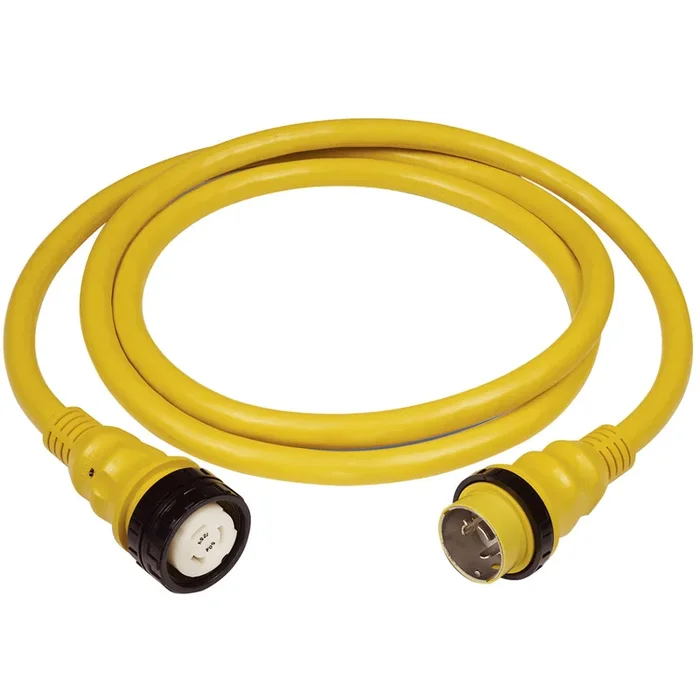 Marinco 50Amp 125/250V Shore Power Cable – 50′ – Yellow
