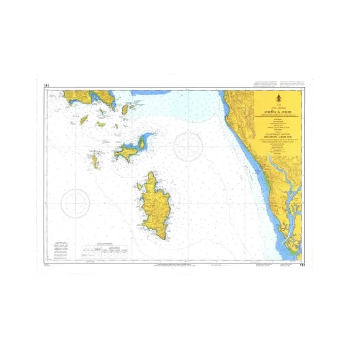 Marine Chart Thailand (Gulf of Thai – East) 151 Ko Chang to Koh Yor