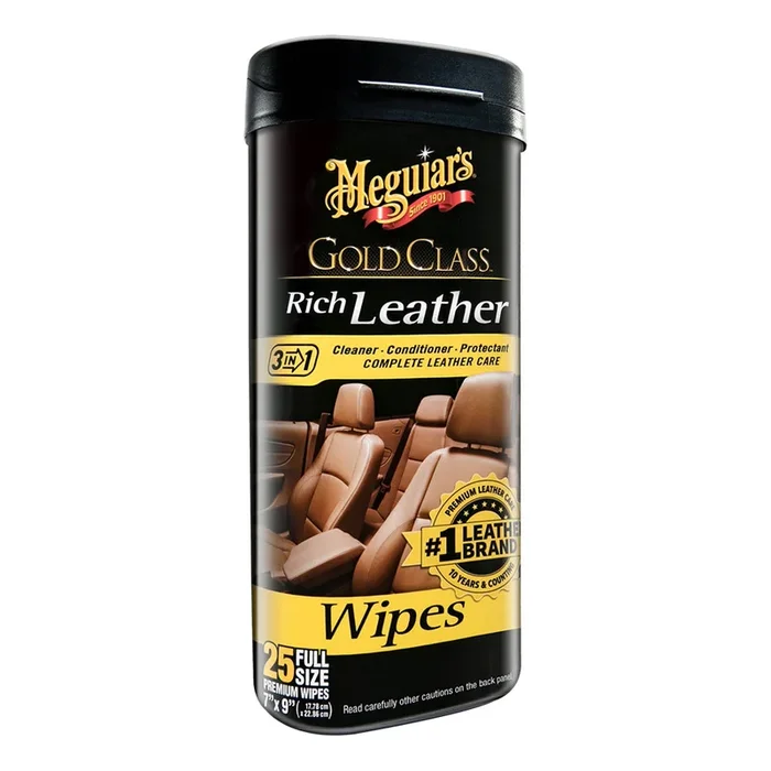 Meguiar’s Gold Class™ Rich Leather Cleaner & Conditioner Wipes