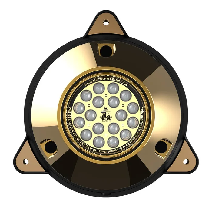 Metro Marine High-Output Surface Mount Underwater Light w/Intelligent Monochromatic LED’s – Aqua, 90° Beam