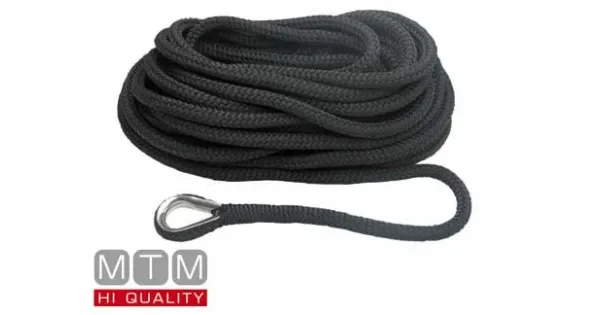 Mooring Line Black 24mm X 15mt Thimble