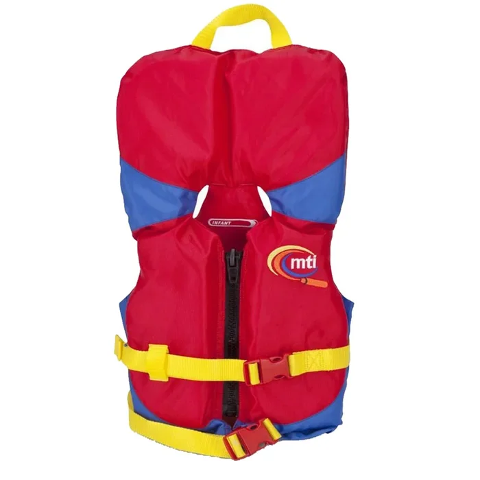 MTI Infant Life Jacket w/Collar – Red/Royal Blue – 0-30lbs