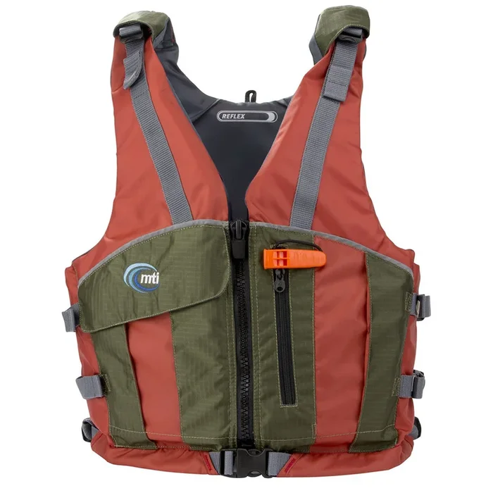 MTI Reflex Paddling Life Jacket – Copper/Olive – X-Small/Small