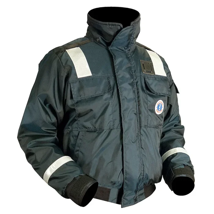 Mustang Classic Bomber Jacket w/SOLAS Tape – Small – Navy