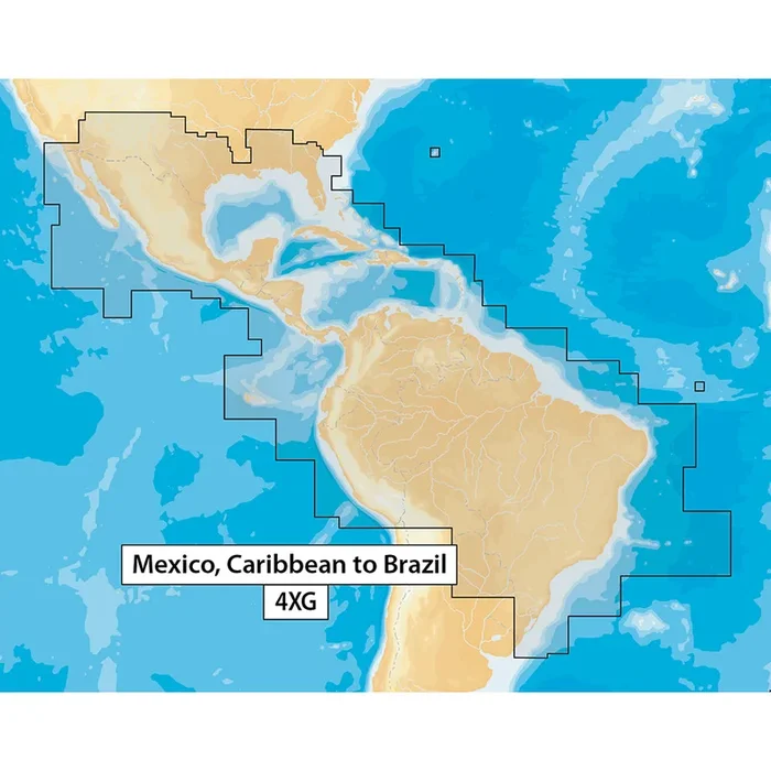 Navionics Navionics+ MSD/NAV+4XG Mexico, Caribbean to Brazil – microSD Format