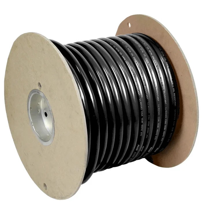 Pacer Black 4 AWG Battery Cable – 100′