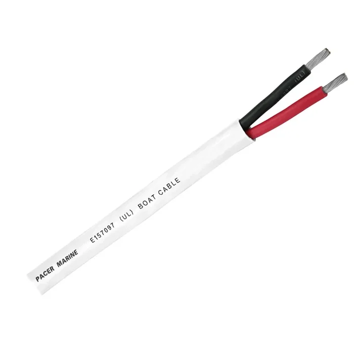 Pacer Duplex 2 Conductor Cable – 100′ – 12/2 AWG – Red, Black