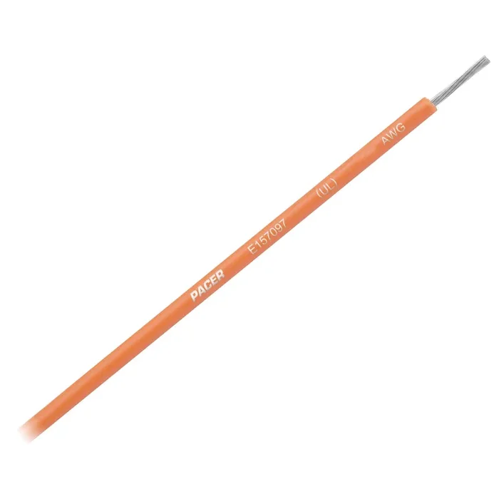 Pacer Orange 12 AWG Primary Wire – 25′