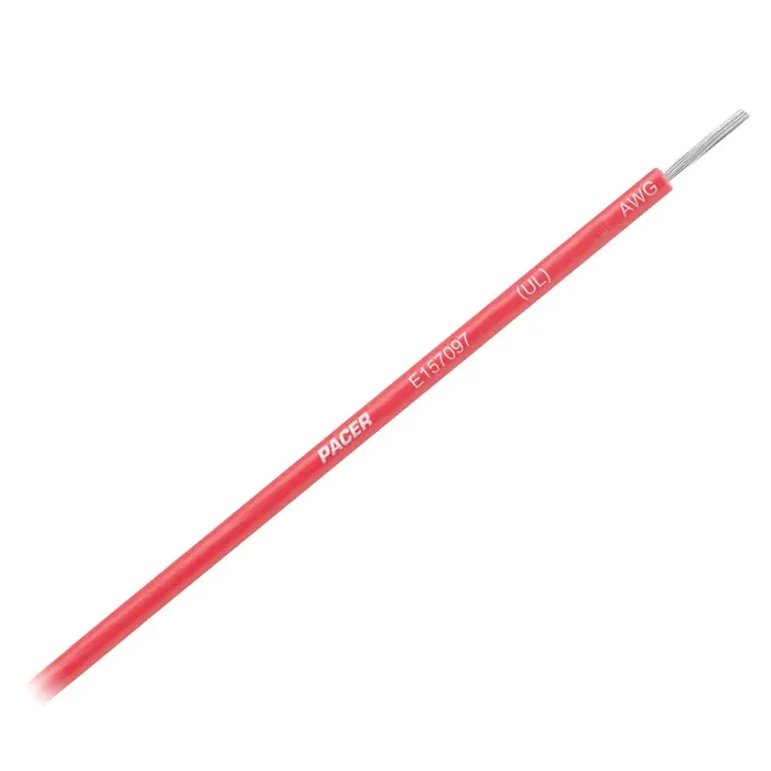Pacer Red 14 AWG Primary Wire – 18ft