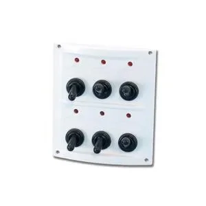 PANNELLO DI COMANDO 6 INTERRUTTORI PILOT BIANCO