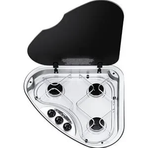 PIANO COTTURA A GAS CON 3 FUOCHI SERIE BASIC LINE 330 DX