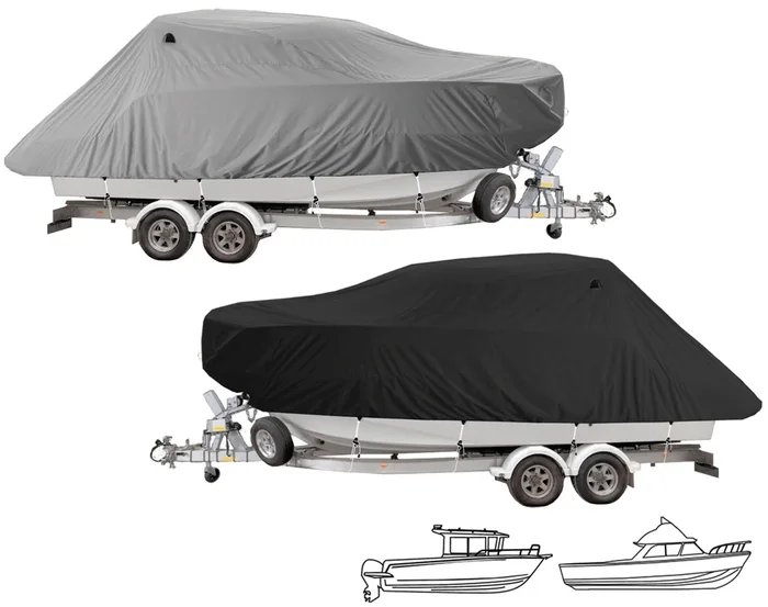 Pilot Cruiser Boat Cover Blk 6.5-7.0m