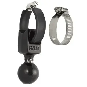RAM Mount 1.5in Ball Base with Strap 0.5in – 2in Diameter