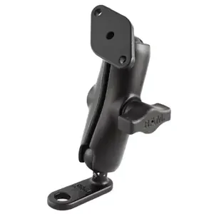 RAM Mount 11mm Flat Base with Double Socket Arm & Diamond Adapter