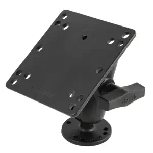 RAM Mount 4.75in Square Base VESA Plate 75mm and 100mm Hole Patterns with Short Arm Surface Mount