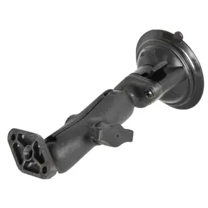 RAM Mount Composite Twist Lock Suction Cup with Double Socket Arm & Double Base Adapter