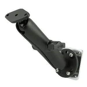 RAM Mount Double Ball Drill-Down Mount with Diamond Plate and Backer Plate