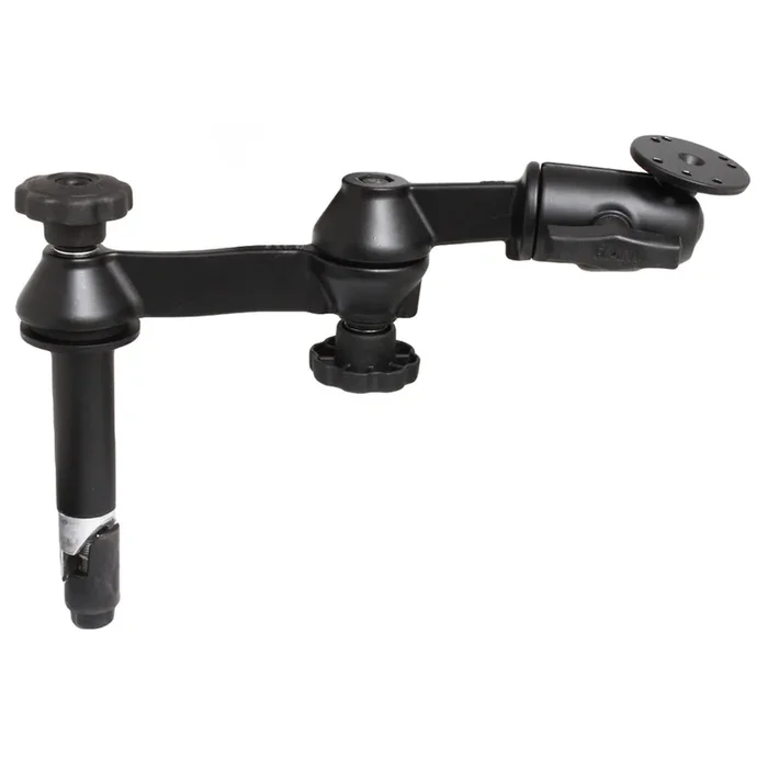 RAM Mount Double Swing Arm w/4″ Male Tele-Pole – No Female