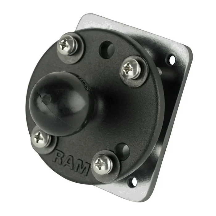 RAM Mount Drill-Down Dashboard Ball Base w/Backing Plate – B Size