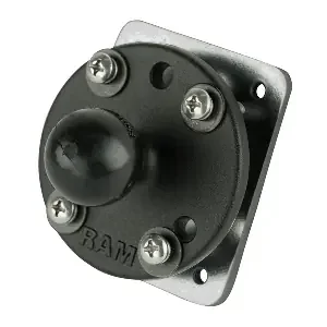 RAM Mount Drill-Down Dashboard Ball Base with Backing Plate – B Size