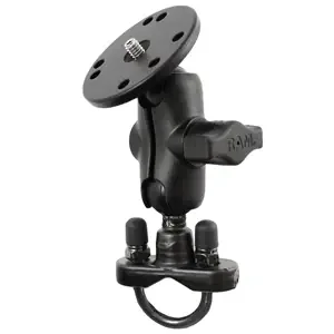 RAM Mount Handlebar U-Bolt Base Short Arm with 1/4in -20 Threaded Stud for Cameras
