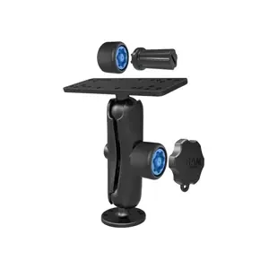 RAM Mount Marine Electronics Mount with Combination Pin-Lock Security Kit