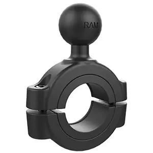 RAM Mount Torque 1-1/8in – 1-1/2in Diameter Handlebar/Rail Base with 1in Ball