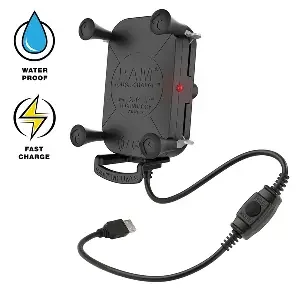 RAM Mount Tough-Charge with X-Grip 15W Waterproof Wireless Charging Holder