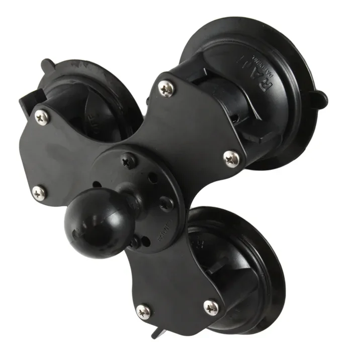 RAM Mount Triple Suction Cup Base w/1.5″ Ball