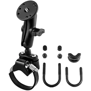 RAM Mount U-Bolt ATV/UTV Strap with Double Socket Arm and 1/4 -20 Mounting Bolt Base