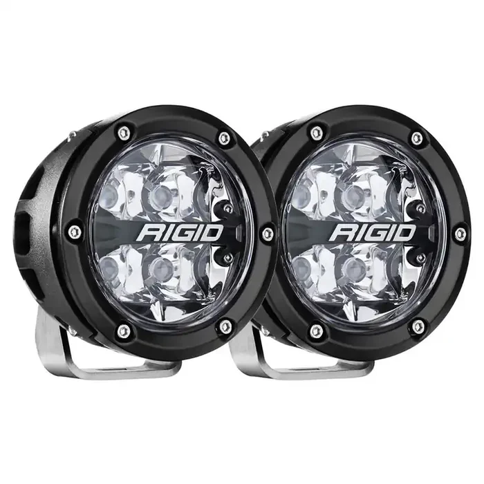 RIGID Industries 360-Series RGBW 4″ Offroad Spot Beam w/RGBW Backlight Pods – Set of 2