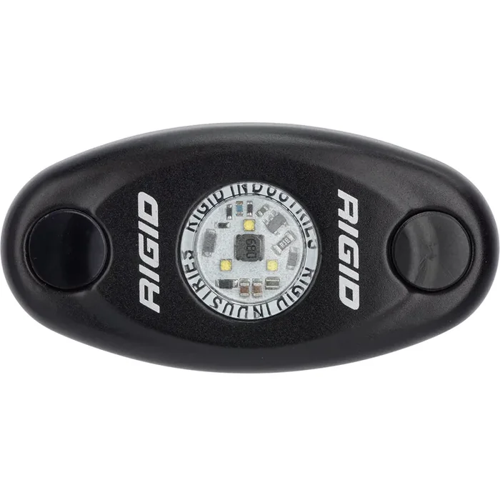 RIGID Industries A-Series Black Low Power LED Light – Single – Cool White
