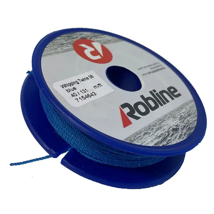 Robline Waxed Whipping Twine – 0.8mm x 40M – Blue – TYN-08BLUSP