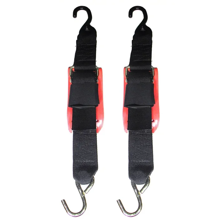 Rod Saver Quick Release Trailer Tie-Down w/Vinyl Pad – 2″ x 2′ – Pair