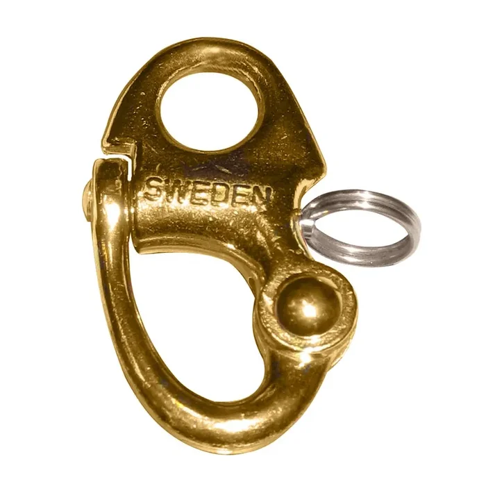 Ronstan Brass Snap Shackle – Fixed Bail – 59.3mm (2-5/16″) Length – RF6002