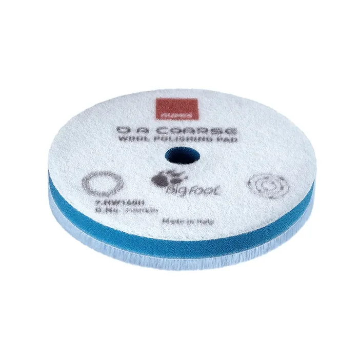 RUPES D-A Coarse Wool Polishing Pad 80mm – Blue for Heavy Paint Correction – 9.NW80H