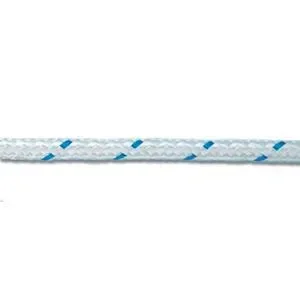 “SAIPAM” TRECCIA POLIESTERE Ø MM.6 BIANCA FILO BLU