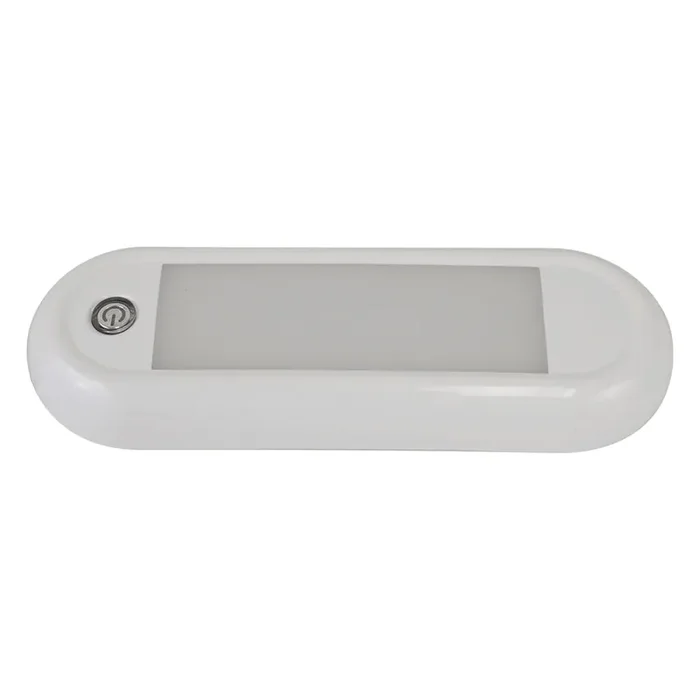 Scandvik 7in Oval Dome Light with Switch and Dimming – 12/24V