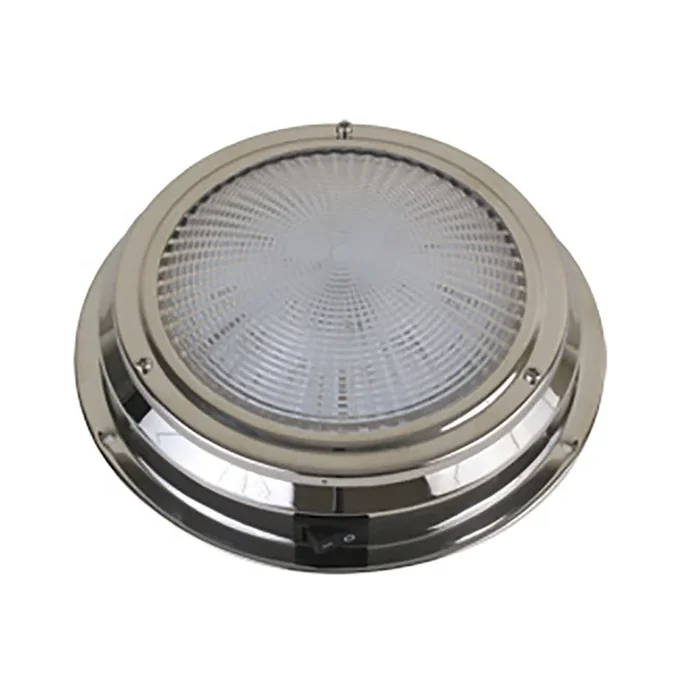 Scandvik LED Dome Light – Traditional – Stainless Steel – 5.5″ – 12V [41324P]