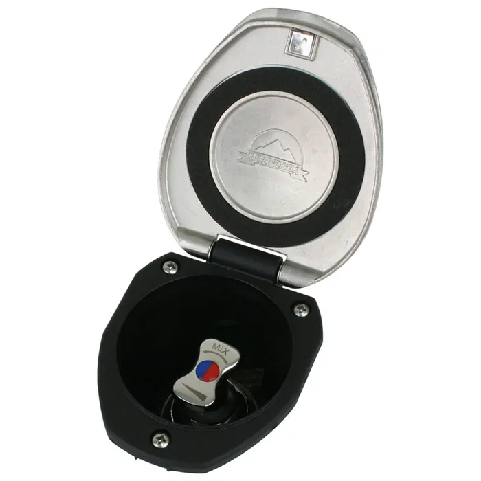 Scandvik Recessed T-Handle Mixing Valve – SS w/Black Cup – 12127