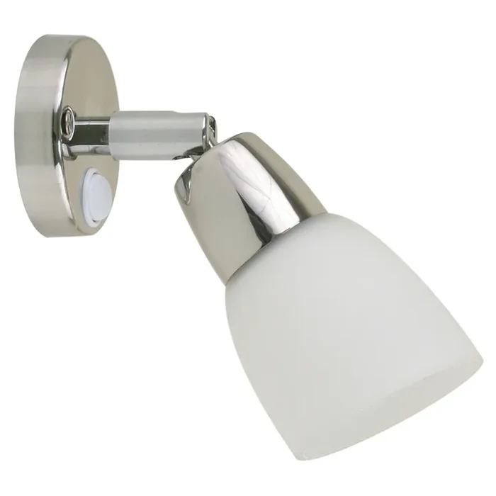 Scandvik SS Reading Light w/Frosted Glass Shade – 10-30V – 41365P