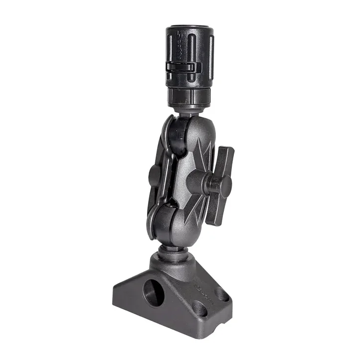 Scotty 162 1.5in Ball Mount with Gear Head Post and 241 Side Deck Mount