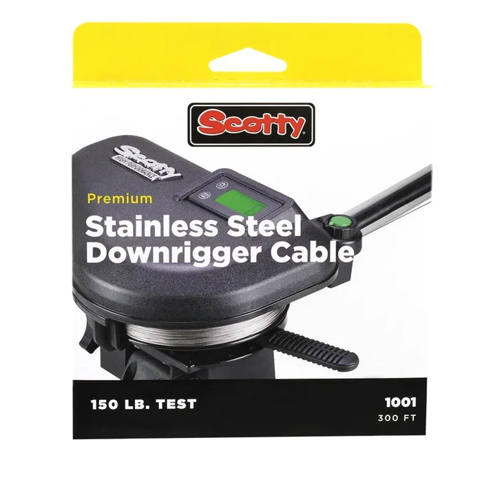 Scotty 2401K High-Performance SS Downrigger Cable – 300′