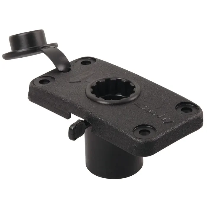Scotty 244 Locking Flush Deck Mount w/Rain Cap – 244L-BK