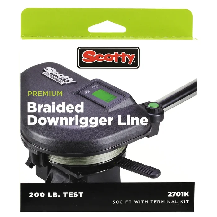 Scotty Premium Power Braid Downrigger Line – 200ft of 200lb Test