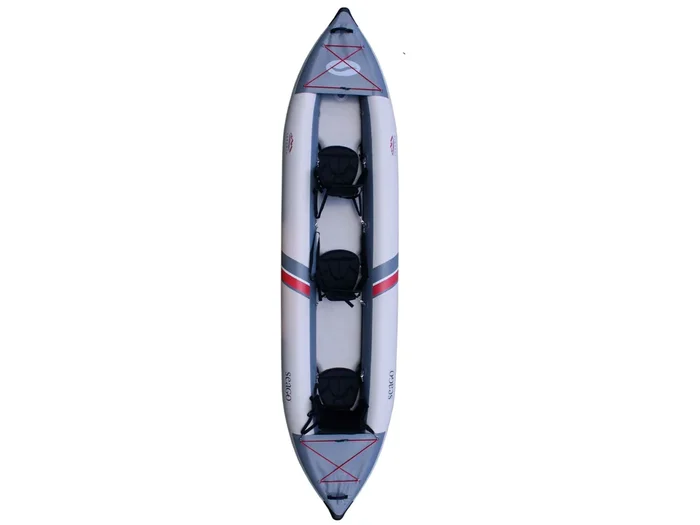 Seago Toronto 3 Person Inflatable Kayak – Light/Mid Grey – In Stock – SPECIAL OFFER WHILST STOCKS LAST – CARRIAGE FREE UK MAINLAND