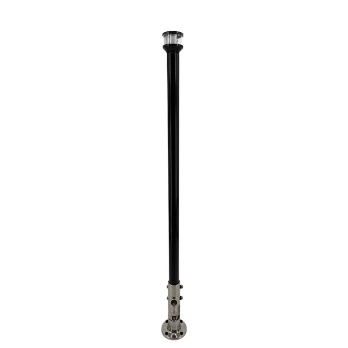 Seaview 24″ Manually Folding Light Post w/316 Stainless Steel Base LTBLED12C5 Navigation Light – Black [SVMHB124LEDSSB]