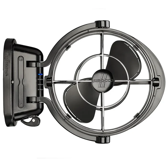 SEEKR by Caframo Sirocco II 3-Speed 7″ Gimbal Fan – Black – 12-24V