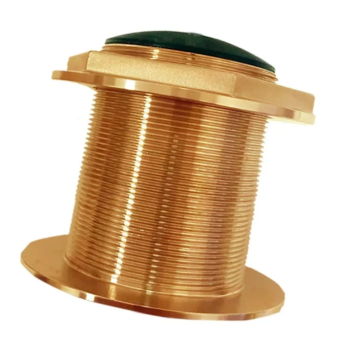 Si-Tex Bronze Low Profile Thru-Hull Med Freq CHIRP Transducer 1kW and 85/135kHz